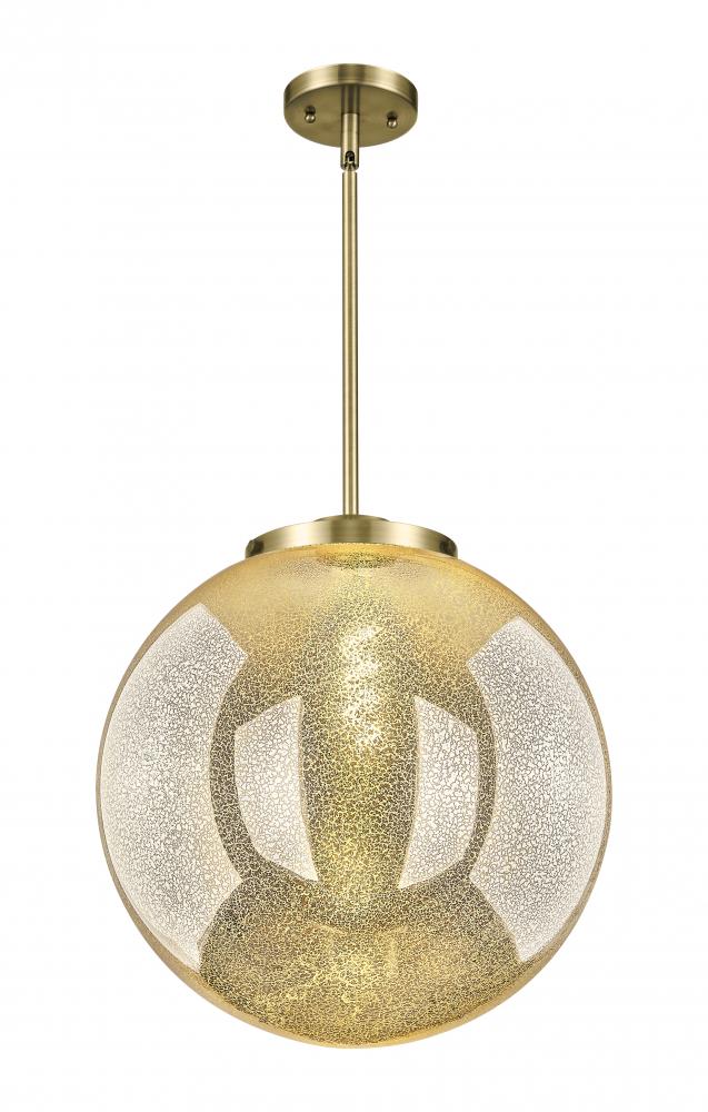 Beacon - 1 Light - 16 inch - Antique Brass - Stem Hung - Pendant
