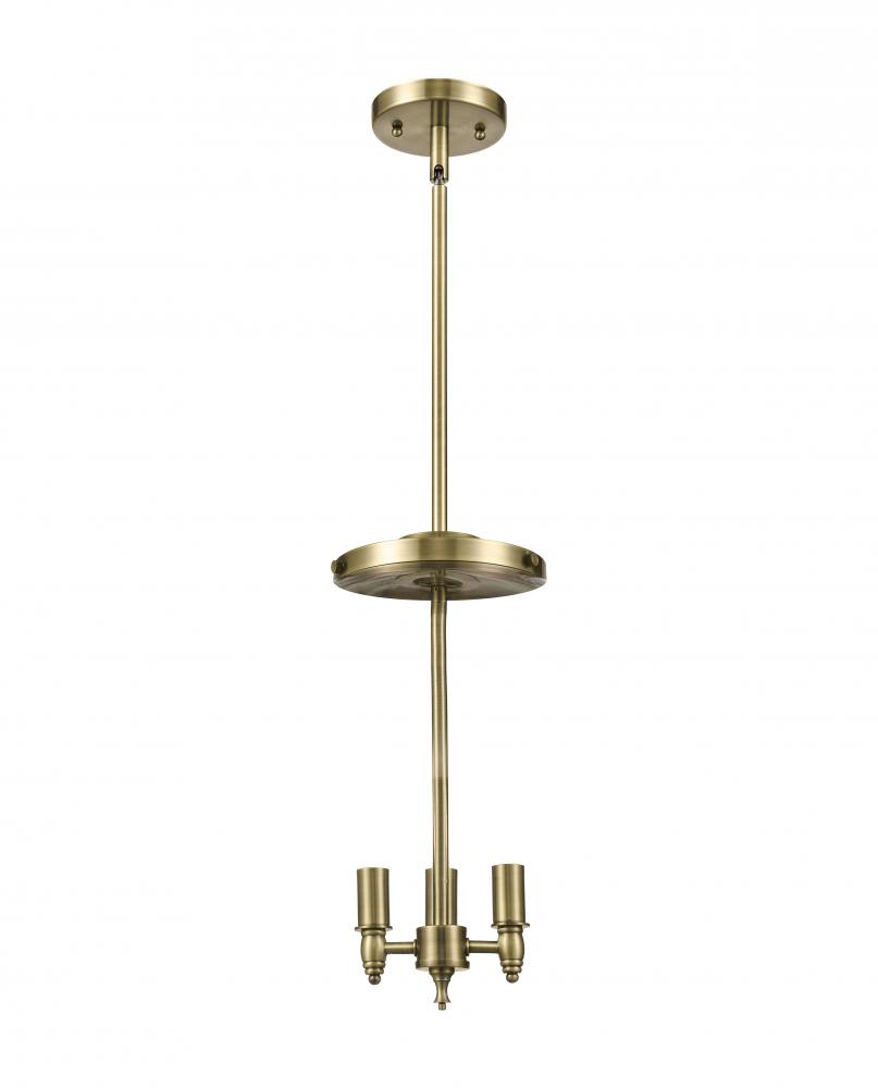 Lake Placid - 3 Light - 16 inch - Antique Brass - Pendant