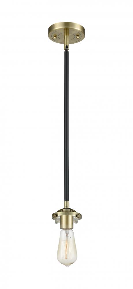 Beacon - 1 Light - 6 inch - Black Antique Brass - Stem hung - Mini Pendant
