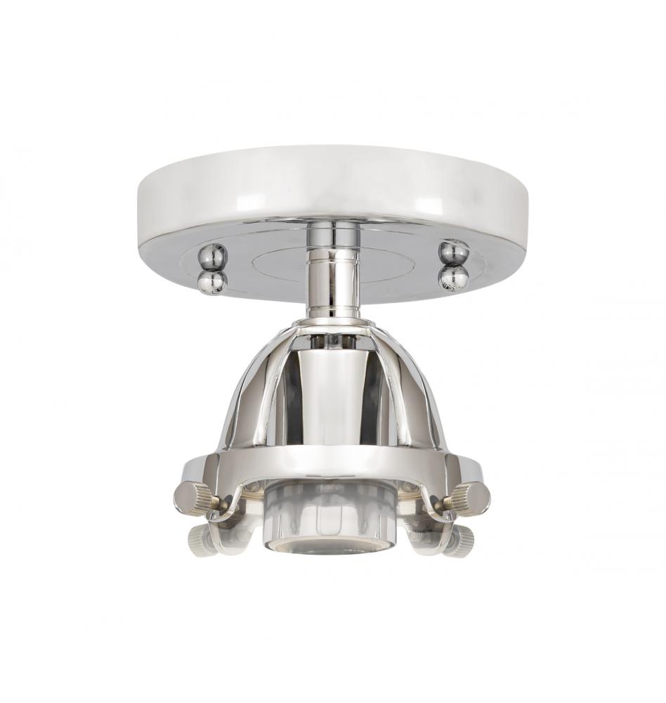 Nouveau 2 - 1 Light - 7 inch - Polished Chrome - Semi-Flush Mount