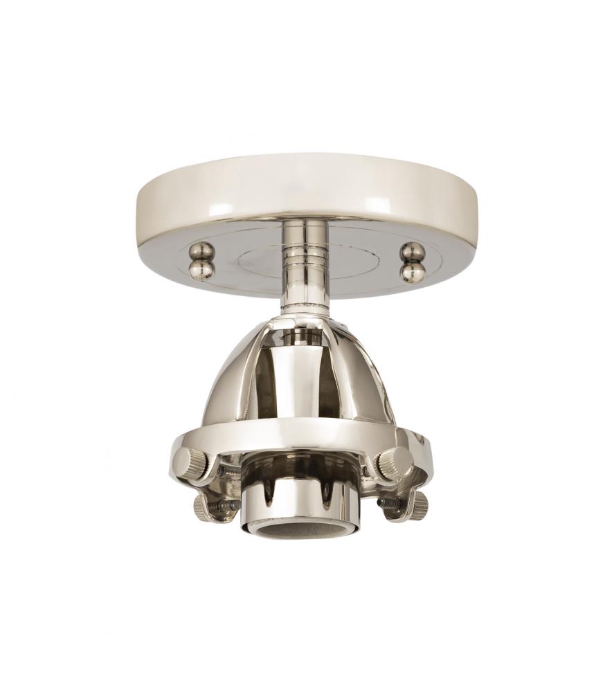 Nouveau 2 - 1 Light - 7 inch - Polished Nickel - Semi-Flush Mount