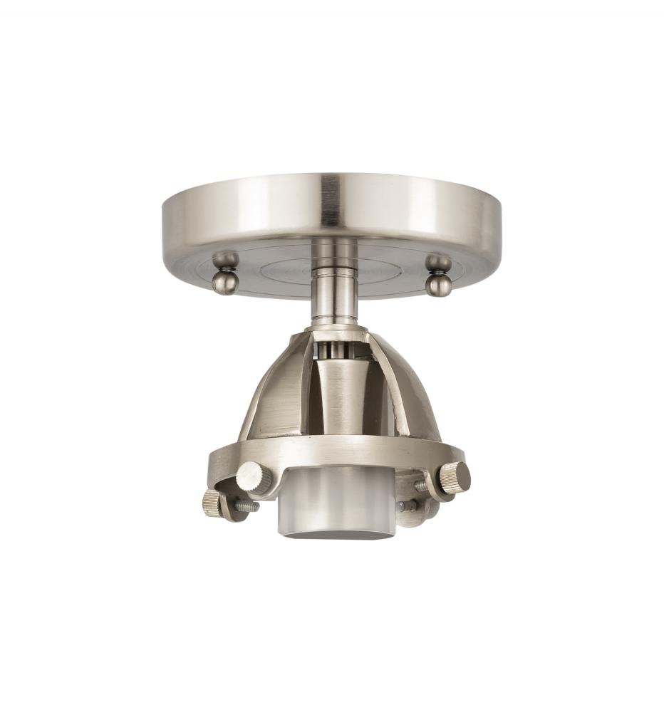 Nouveau 2 - 1 Light - 7 inch - Brushed Satin Nickel - Semi-Flush Mount