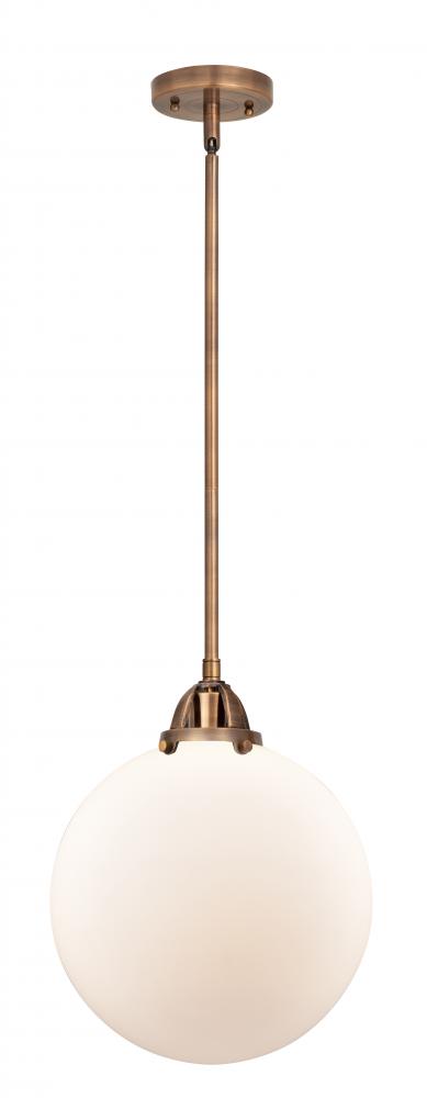 Beacon - 1 Light - 12 inch - Antique Copper - Cord hung - Mini Pendant
