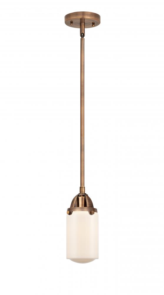 Dover - 1 Light - 5 inch - Antique Copper - Cord hung - Mini Pendant