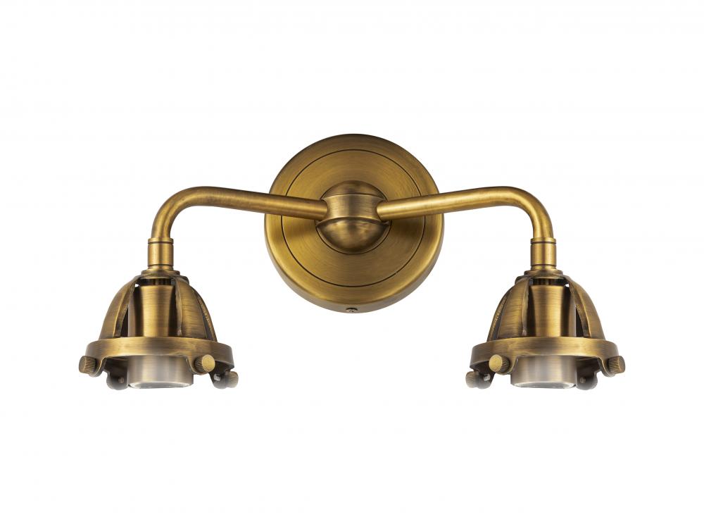 Nouveau 2 - 2 Light - 15 inch - Brushed Brass - Bath Vanity Light