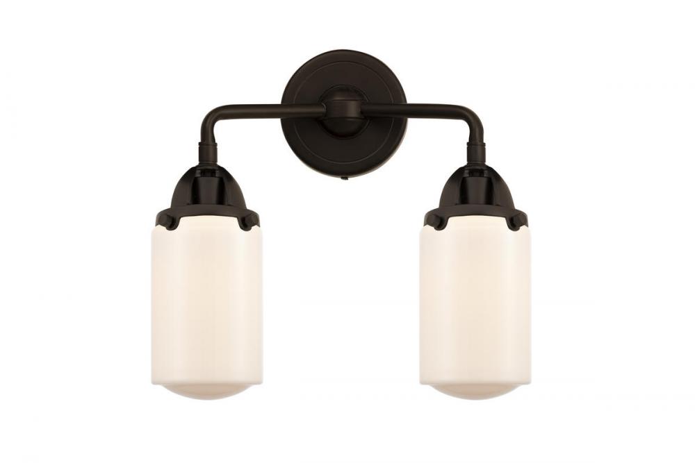 Dover - 2 Light - 13 inch - Oil Rubbed Bronze - Bath Vanity Light