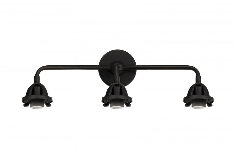 Nouveau 2 - 3 Light - 25 inch - Matte Black - Bath Vanity Light