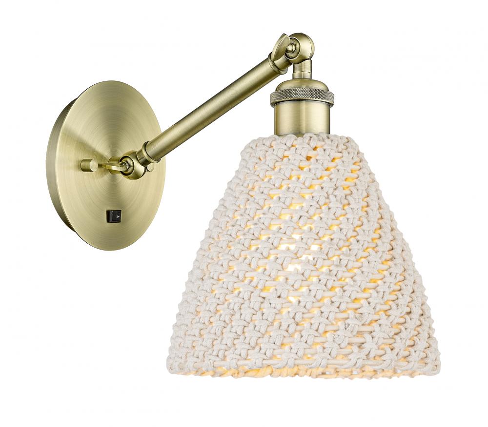 Bristol Natural - 1 Light - 8 inch - Antique Brass - Sconce