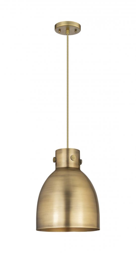 Newton Sphere - 1 Light - 10 inch - Brushed Brass - Cord hung - Pendant