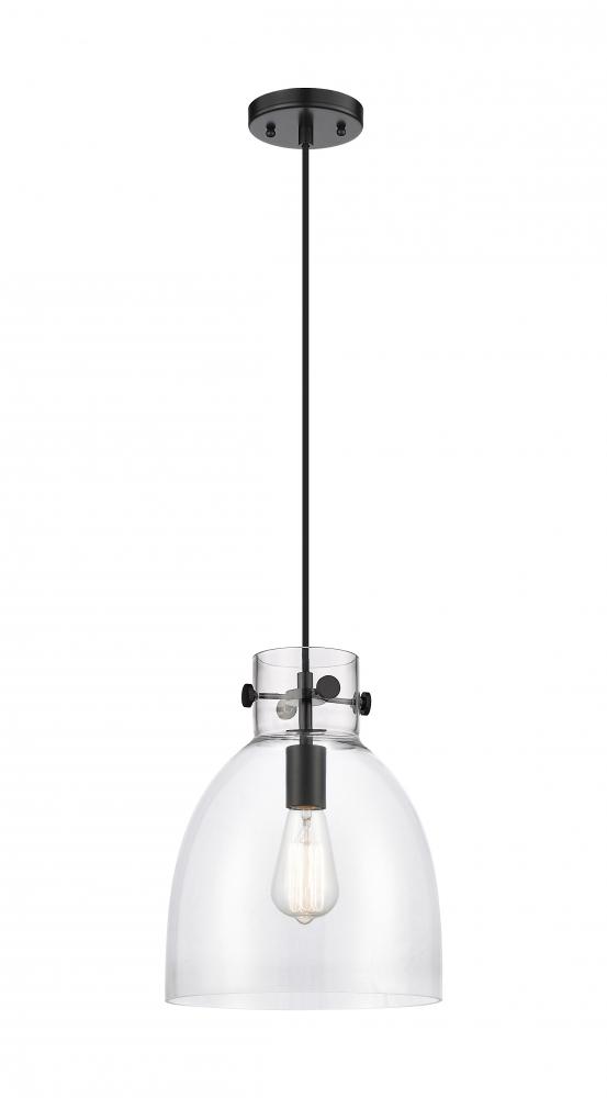 Newton Bell - 1 Light - 10 inch - Brushed Brass - Cord hung - Pendant