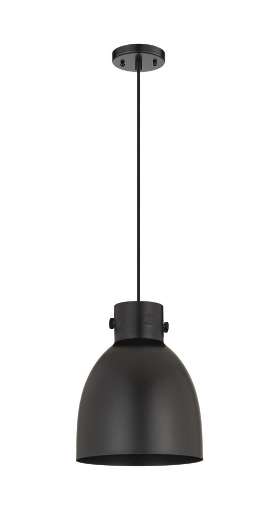 Newton Bell - 1 Light - 10 inch - Brushed Brass - Cord hung - Pendant