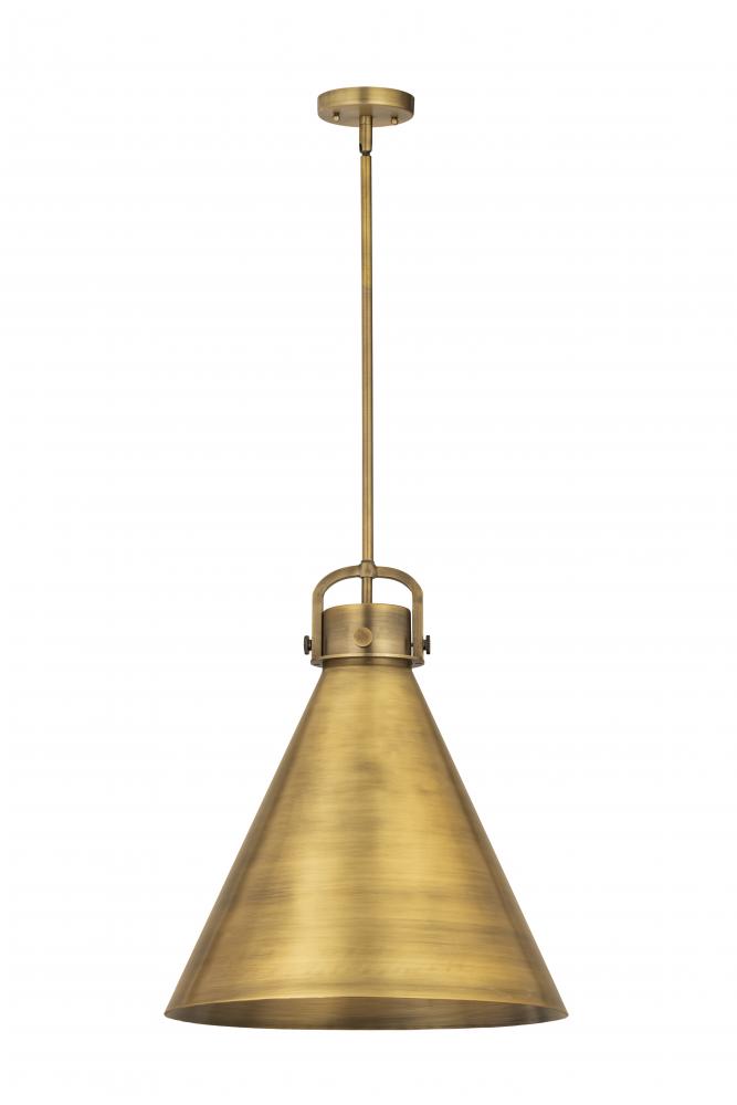 Newton Cone - 1 Light - 18 inch - Brushed Brass - Multi Pendant