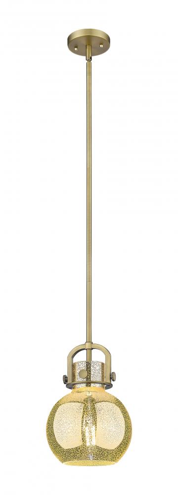 Newton Sphere - 1 Light - 8 inch - Brushed Brass - Mini Pendant