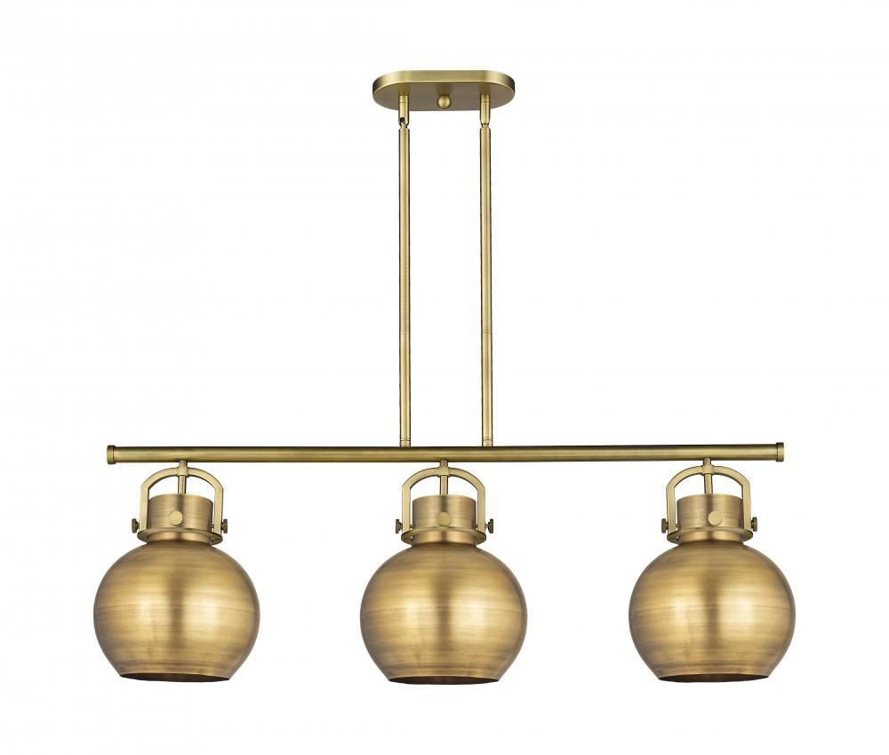 Newton Sphere - 3 Light - 42 inch - Brushed Brass - Island Light