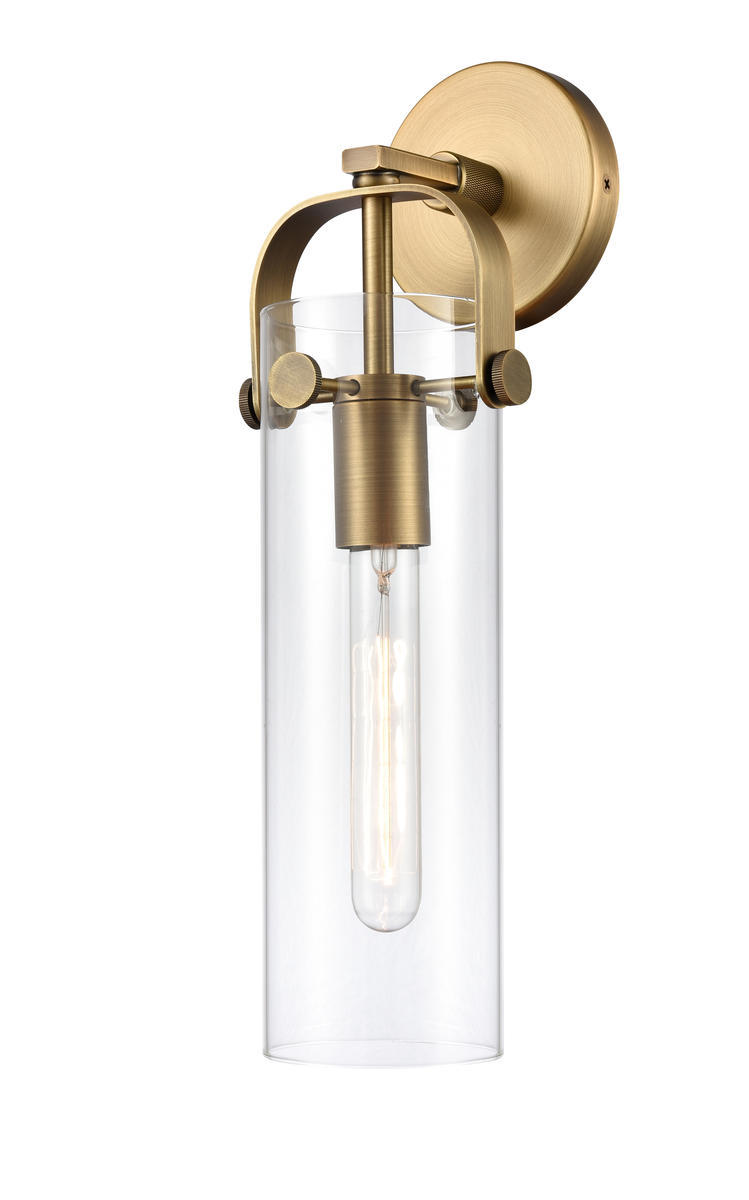 Pilaster - 1 Light - 5 inch - Brushed Brass - Sconce