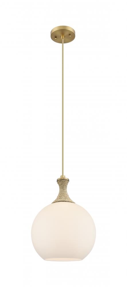 Astor - 1 Light - 10 inch - Brushed Brass - Cord hung - Mini Pendant
