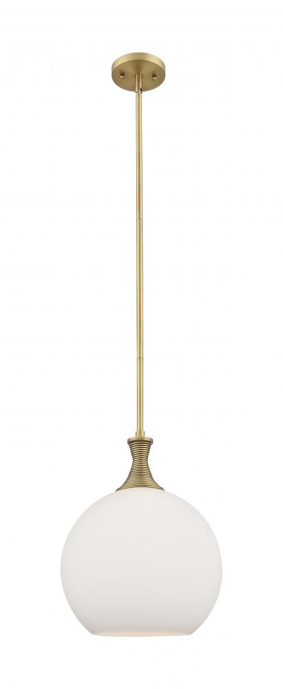 Astor - 1 Light - 12 inch - Brushed Brass - Mini Pendant