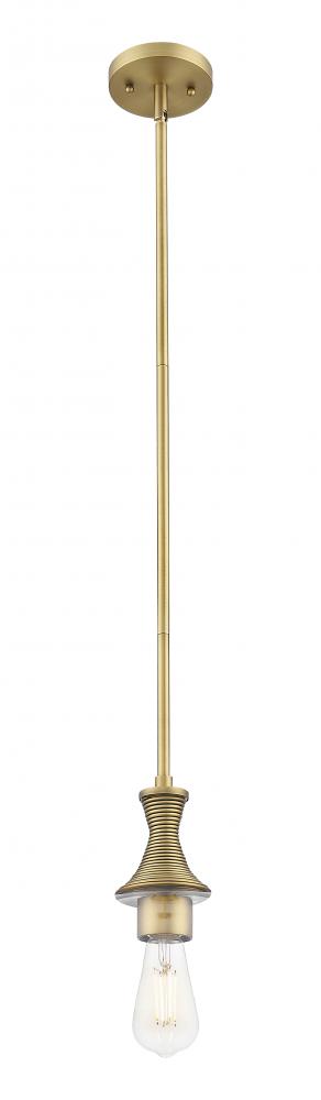 Astor - 1 Light - 3.5 inch - Brushed Brass - Mini Pendant