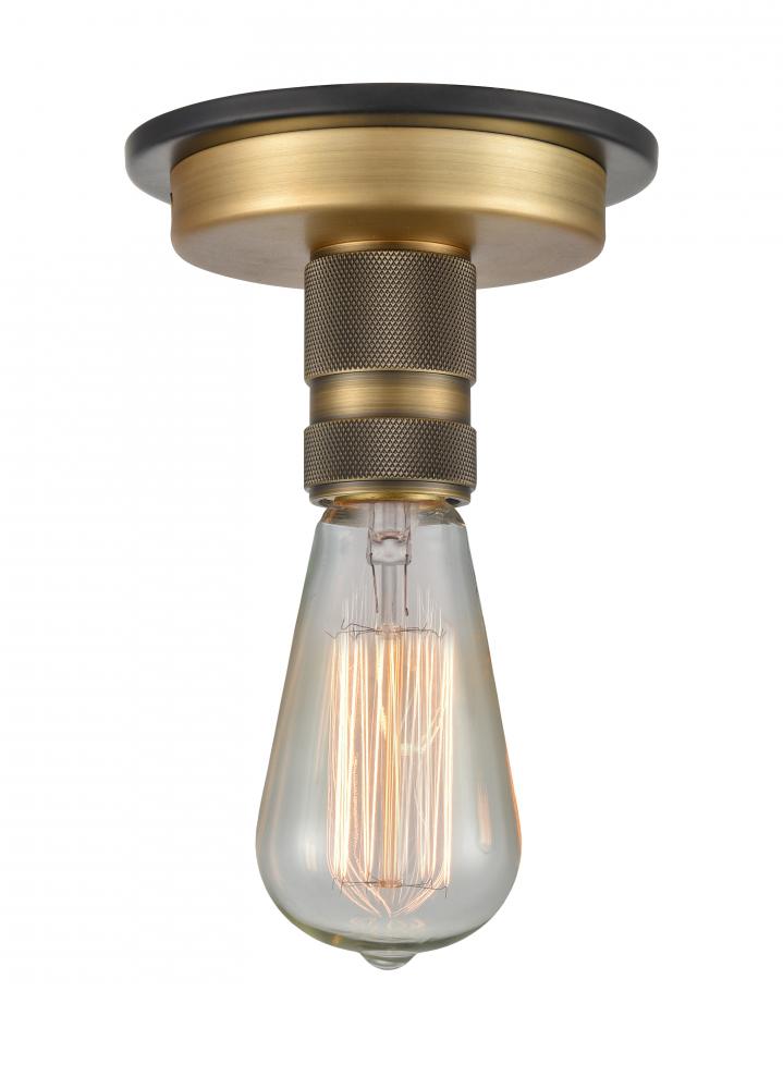 Aurora - 1 Light - 3 inch - Black Brushed Brass - Flush Mount