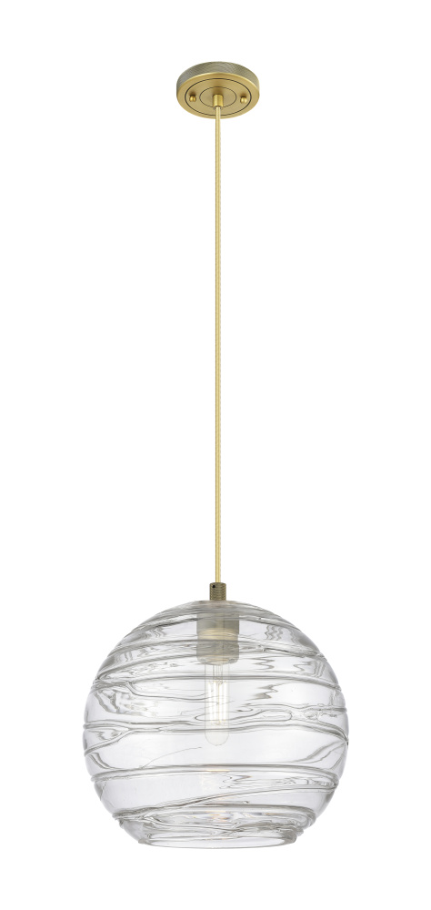 Crown Point - 1 Light - 10 inch - Brushed Brass - Pendant