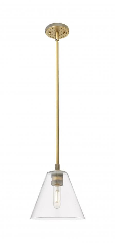 Crown Point - 1 Light - 8 inch - Brushed Brass - Pendant