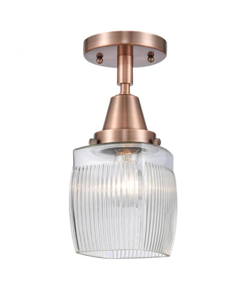 Colton - 1 Light - 6 inch - Antique Copper - Semi-Flush Mount