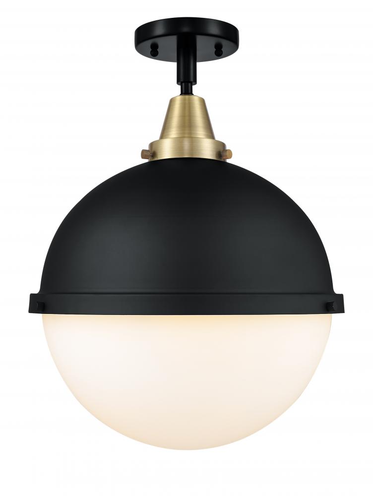 Hampden - 1 Light - 13 inch - Black Antique Brass - Flush Mount