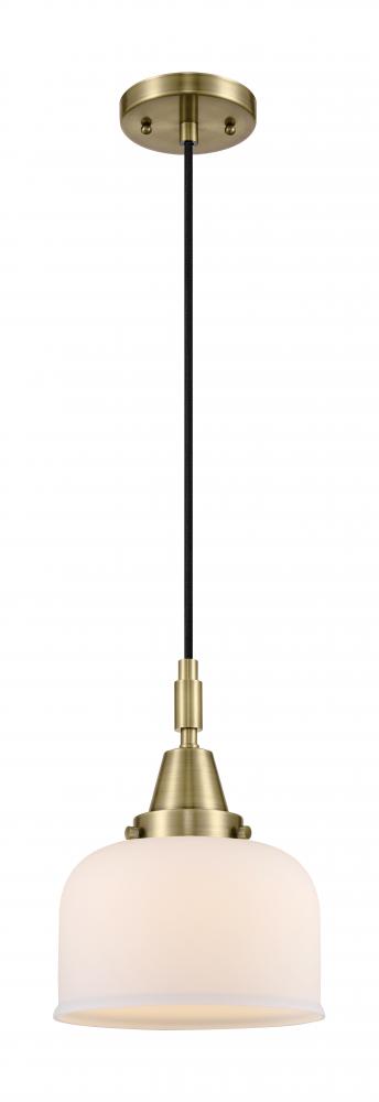 Bell - 1 Light - 8 inch - Antique Brass - Mini Pendant