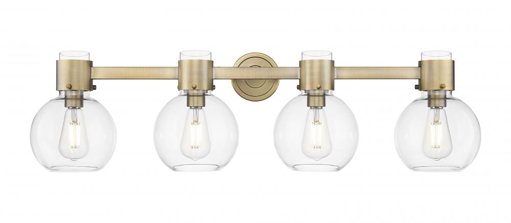 Lawton Sphere - 4 Light - 27 inch - Brushed Brass - Bath Vanity Light