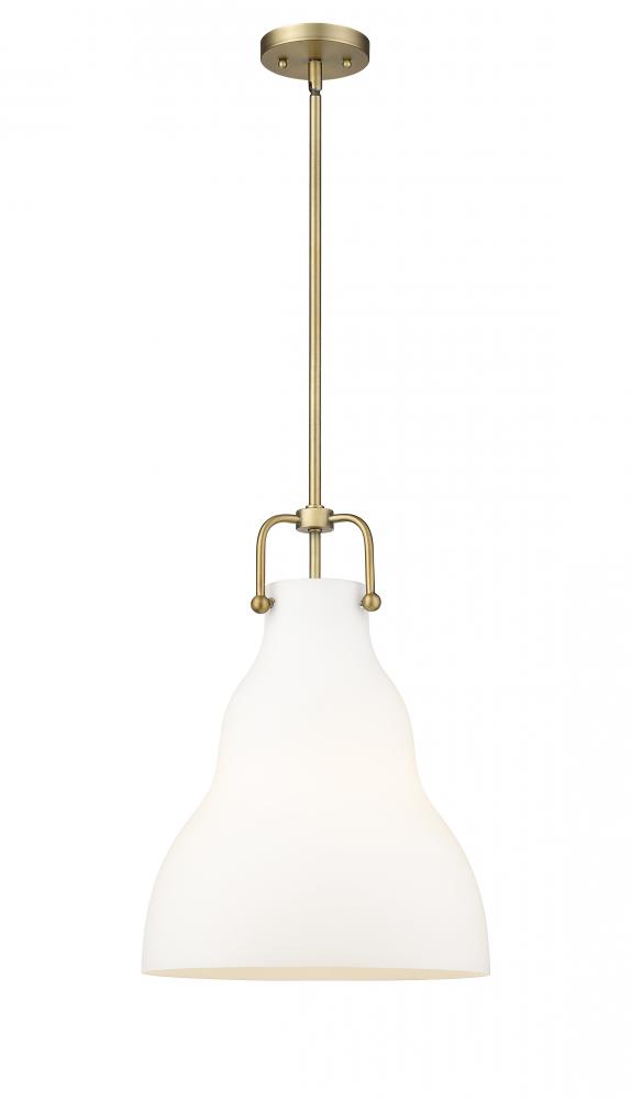 Haverhill - 1 Light - 14 inch - Brushed Brass - Stem hung - Pendant