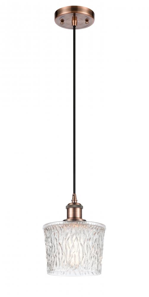 Niagara - 1 Light - 7 inch - Antique Copper - Cord hung - Mini Pendant