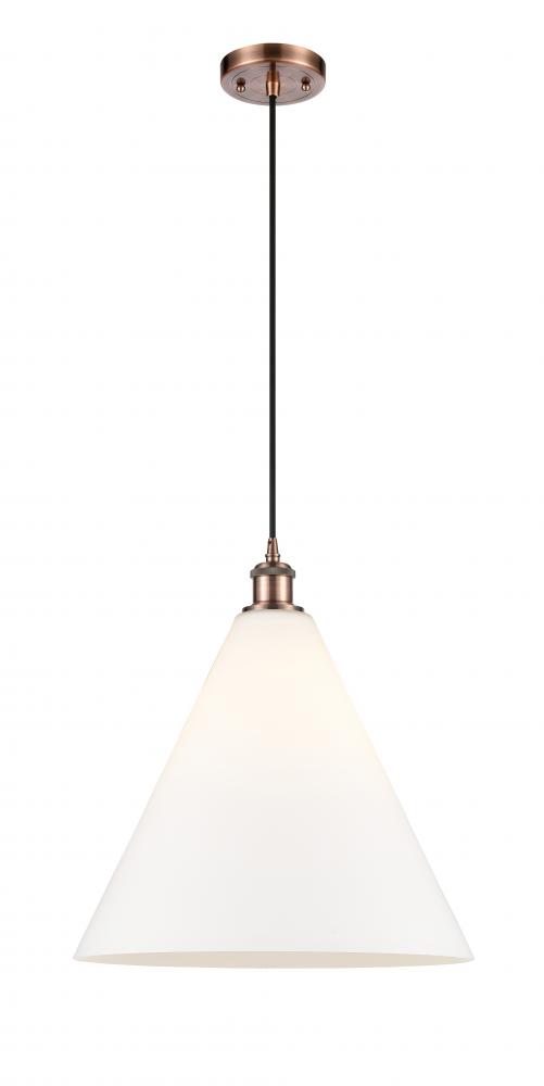 Berkshire - 1 Light - 16 inch - Antique Copper - Cord hung - Pendant