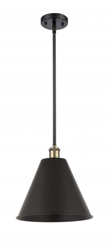 Berkshire - 1 Light - 12 inch - Black Antique Brass - Pendant