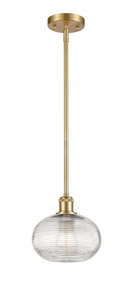 Ithaca - 1 Light - 8 inch - Satin Gold - Mini Pendant