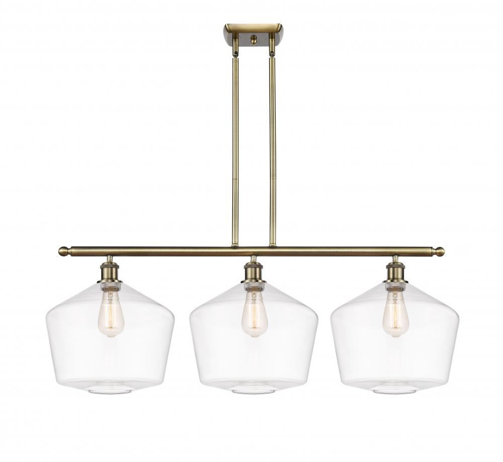 Cindyrella - 3 Light - 39 inch - Antique Brass - Stem hung - Island Light