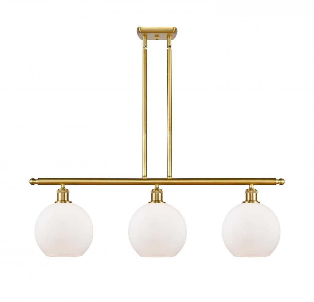 Athens - 3 Light - 36 inch - Satin Gold - Stem hung - Island Light
