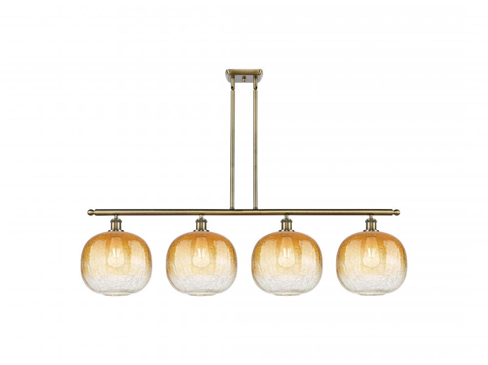 Brookhaven Sphere - 4 Light - 49 inch - Antique Brass - Stem Hung - Island Light