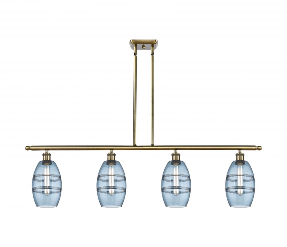 Vaz - 4 Light - 48 inch - Antique Brass - Stem hung - Island Light