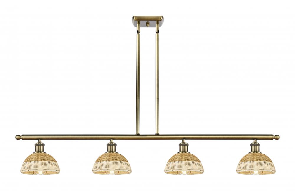 Bristol Natural II - 4 Light - 48 inch - Antique Brass - Stem Hung - Island Light
