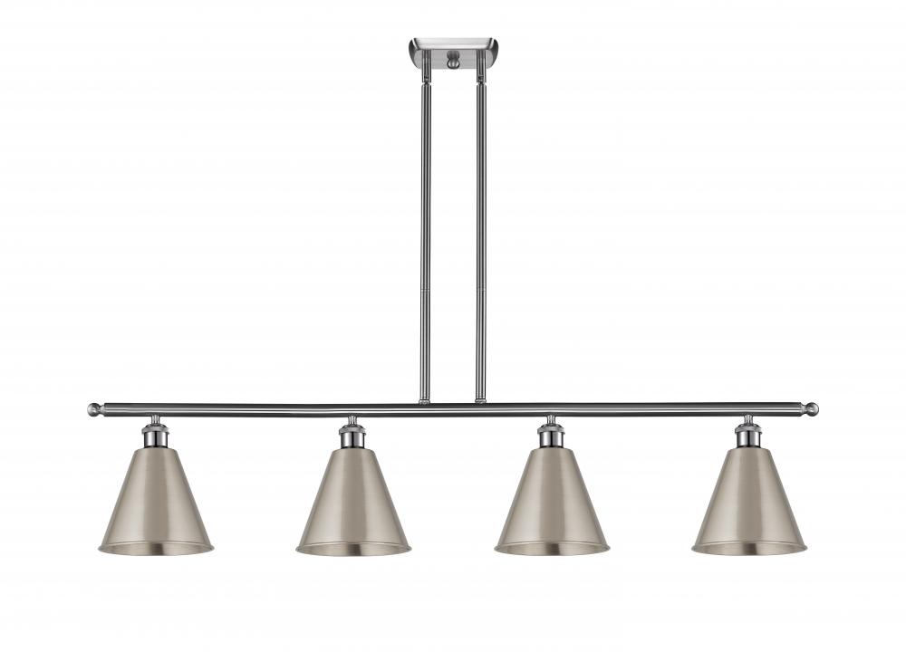 Berkshire - 4 Light - 48 inch - Brushed Satin Nickel - Stem hung - Island Light