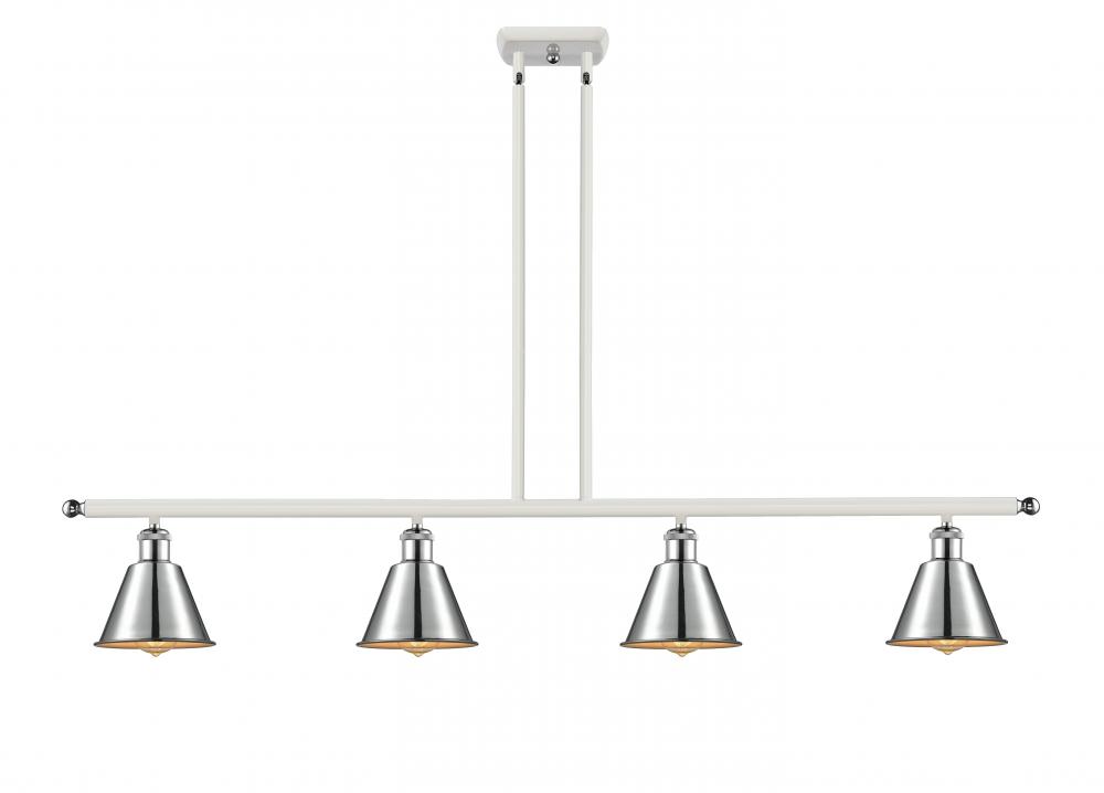 Smithfield - 4 Light - 48 inch - White Polished Chrome - Stem hung - Island Light