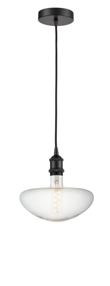 Edison - 1 Light - 9 inch - Matte Black - Cord hung - Mini Pendant