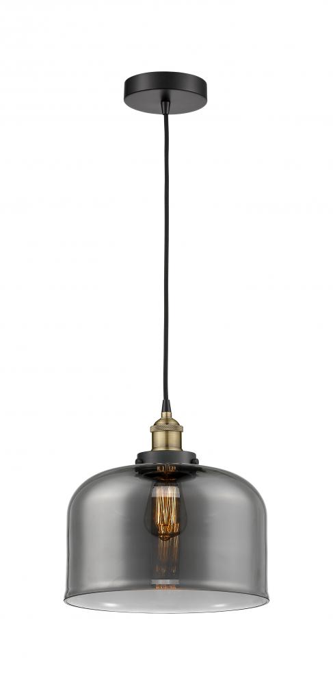 Bell - 1 Light - 12 inch - Black Antique Brass - Cord hung - Mini Pendant