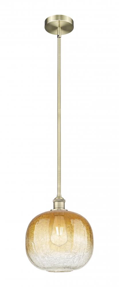 Brookhaven Sphere - 1 Light - 11 inch - Antique Brass - Stem hung - Mini Pendant