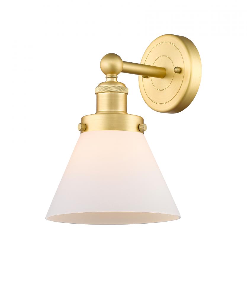 Cone - 1 Light - 8 inch - Satin Gold - Sconce