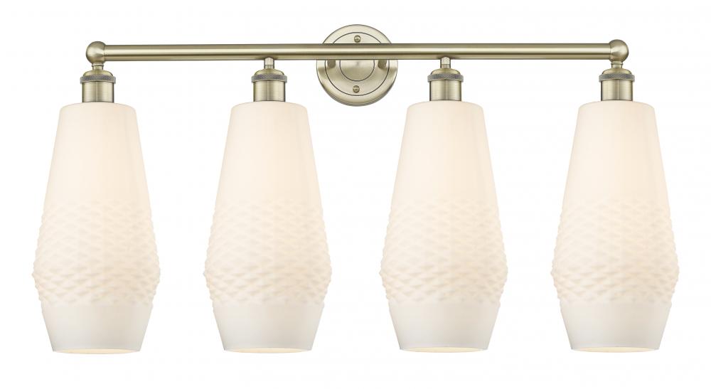 Windham - 4 Light - 34 inch - Antique Brass - Bath Vanity Light