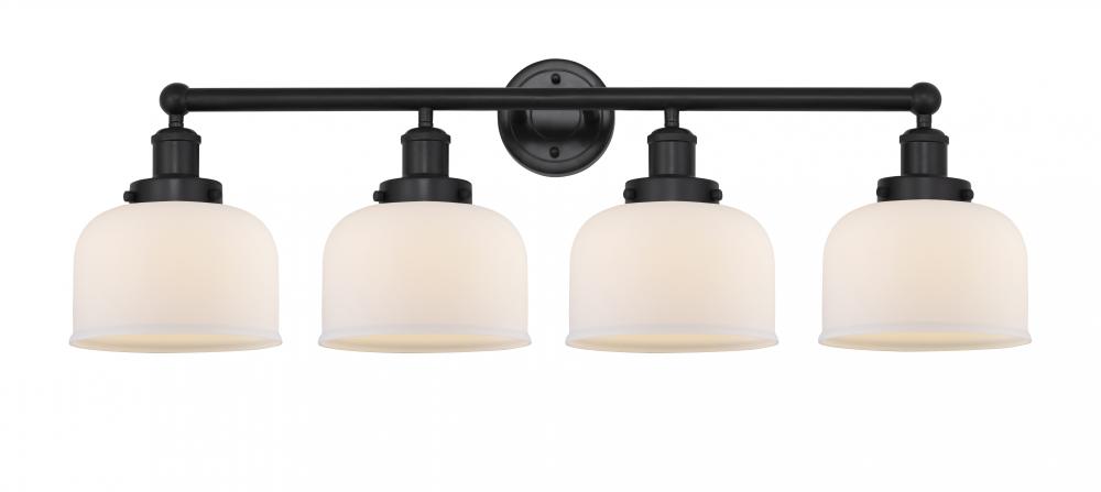 Bell - 4 Light - 35 inch - Matte Black - Bath Vanity Light