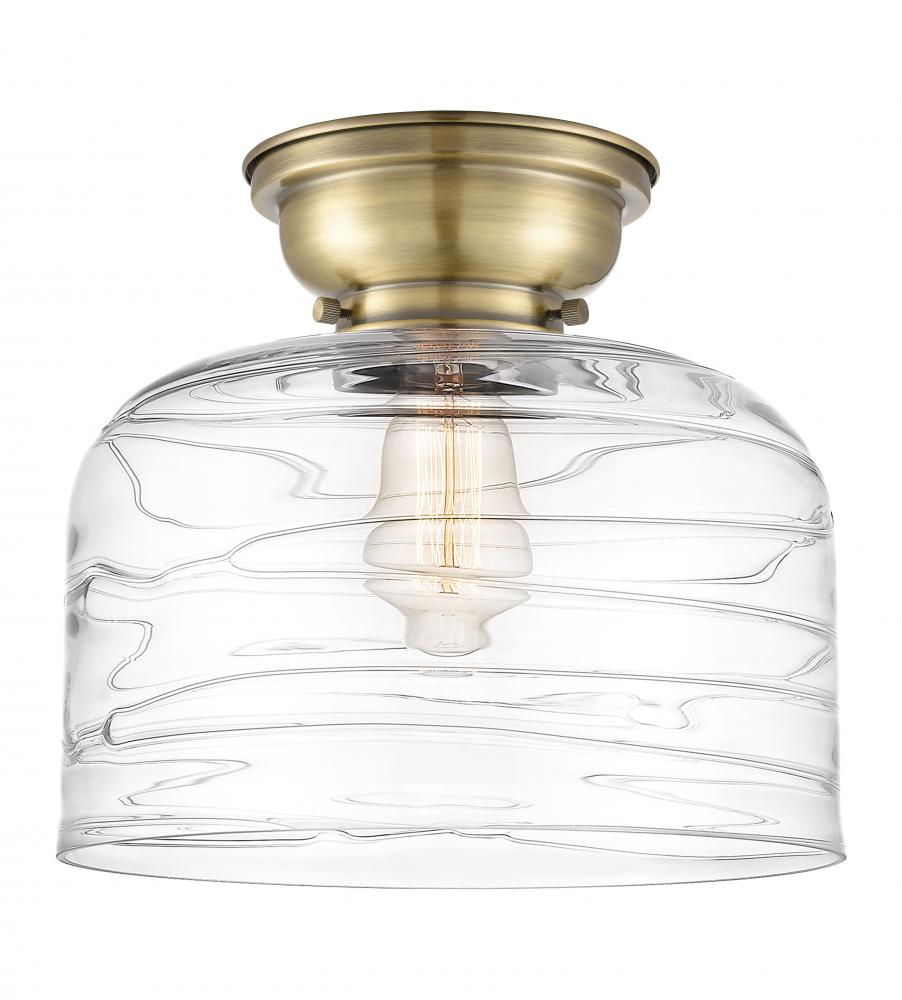 Bell - 1 Light - 12 inch - Antique Brass - Flush Mount