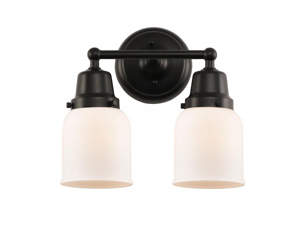 Bell - 2 Light - 13 inch - Matte Black - Bath Vanity Light