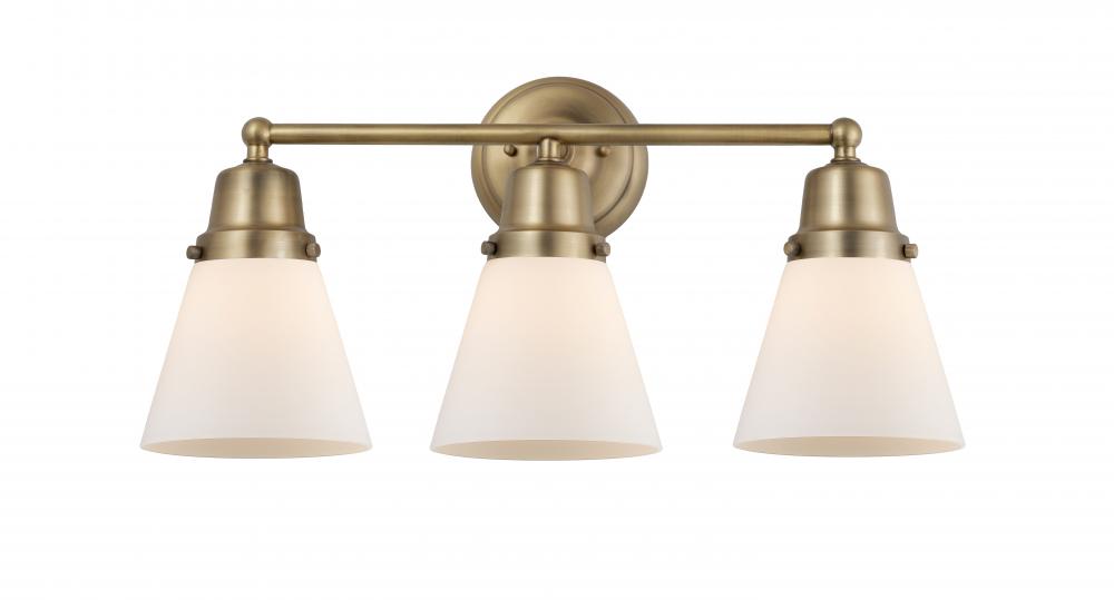 Small Cone 3 Light Bath Vanity Light